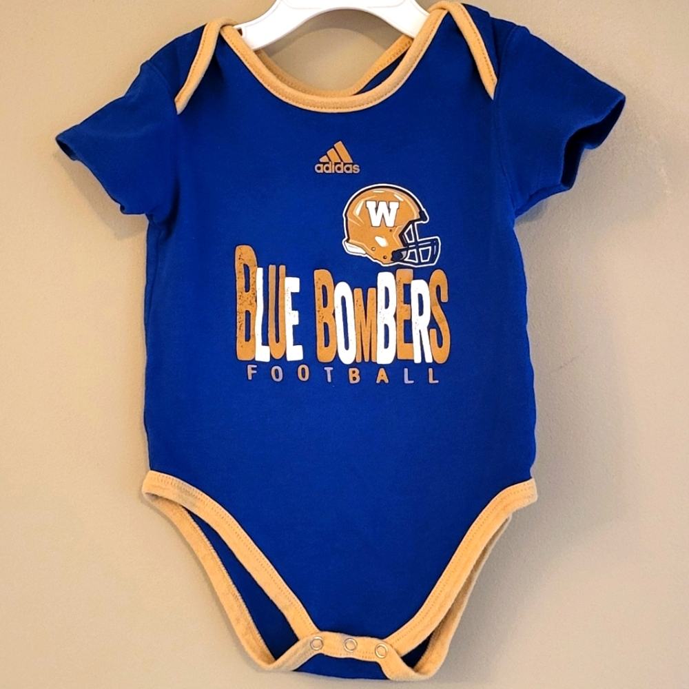 Adidas Winnipeg Blue Bombers onesie/bodysuit